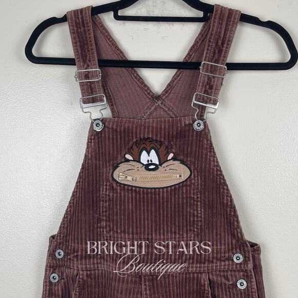 Extremely Rare Vintage Taz Brown Corduroy Overalls ASO Willow Rosenberg BtVS - Picture 7 of 9